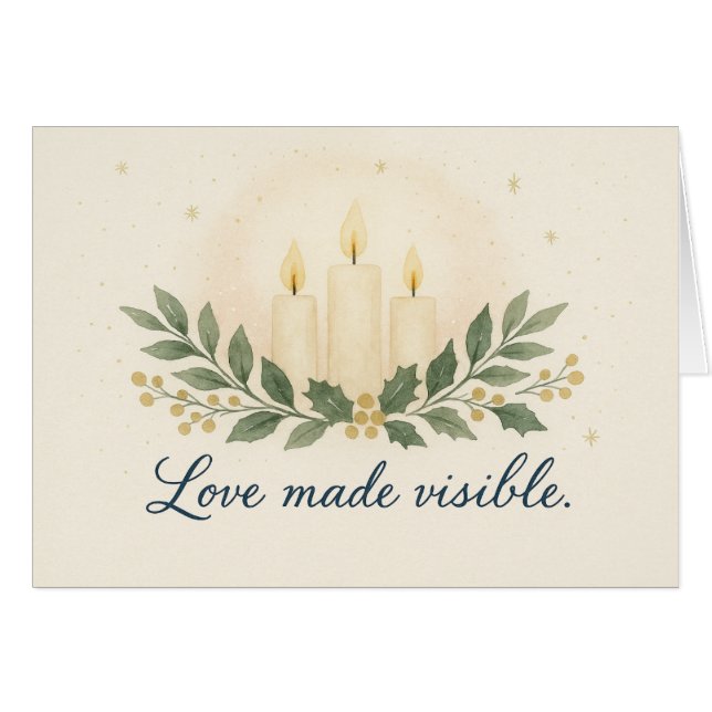 Sichtbare Liebe — Weihnachtskarte (Vorderseite (Horizontal))