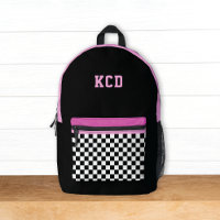 Sichtbare Schwarz-weiße rosa Monogramm-Initialen K