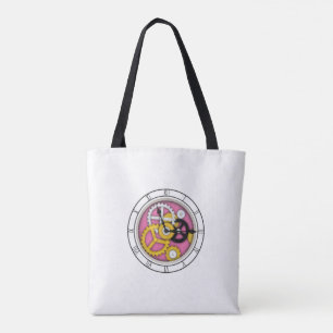Sichtbare Uhrwerk Illusion Fantasievolle Uhr Rosa Tasche