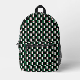 Sichtbares algerisches Flaggenmuster Bedruckter Rucksack