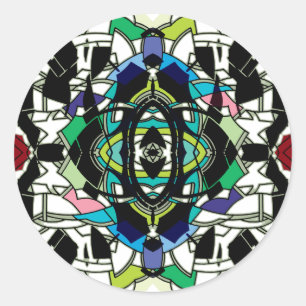 Sichtbares Design Runder Aufkleber