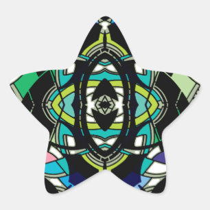 Sichtbares Design Stern-Aufkleber