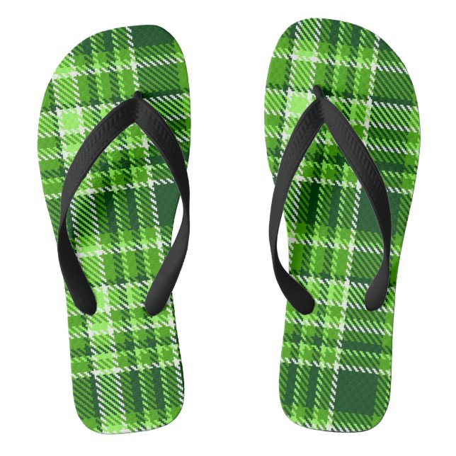 Sichtbares grünes Farbmuster Flip Flops (Fußbett)