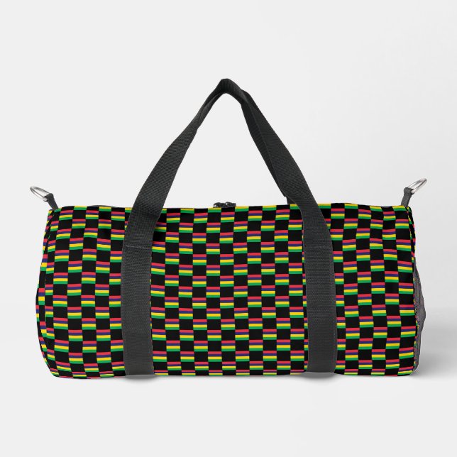 Sichtbares Mauretanienflaggenmuster Duffle Bag (Vorderseite)