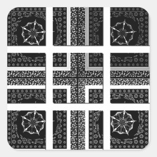Sichtbares Muster - Art Print Quadratischer Aufkleber