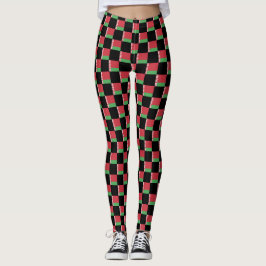 Sichtbares Muster für die Weißbelarussische Flagge Leggings