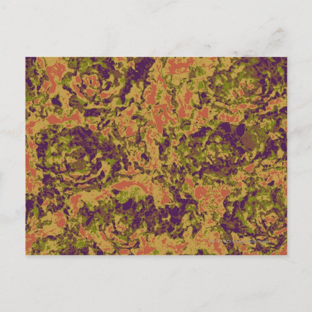 Sichtbares Tarnmuster für die Blume Postkarte (Vorderseite)
