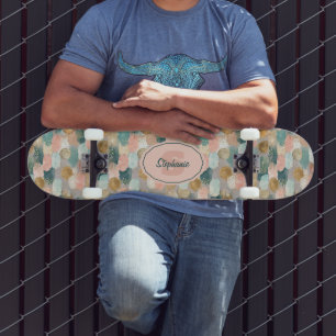 Sichtbares vertikales Pinselmuster (2) Skateboard