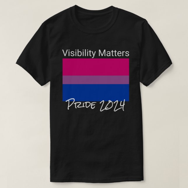 Sichtbarkeit, Bisexuelle Stolperflagge, Stadt T-Shirt (Design vorne)