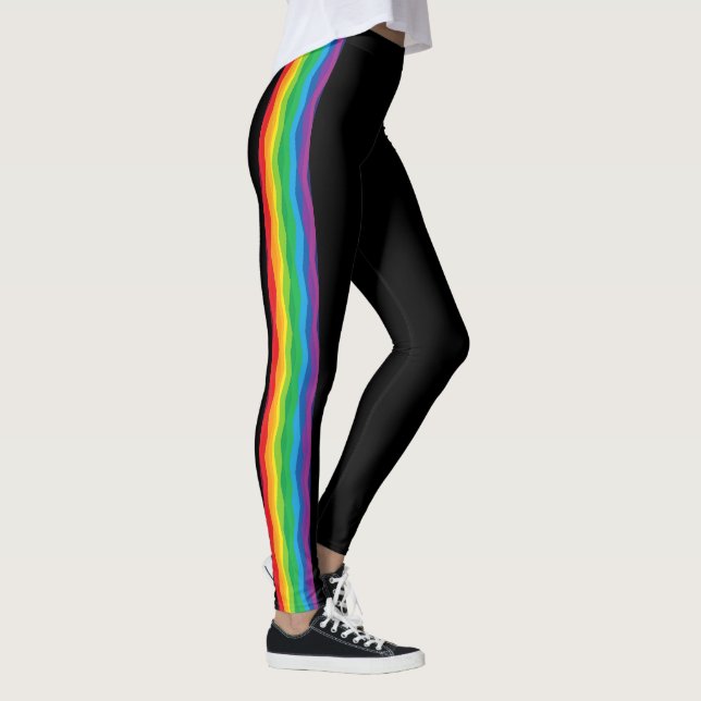 „Sichtbarkeit“ – Ein abstraktes Pride-Muster #1 Leggings (Rechts)