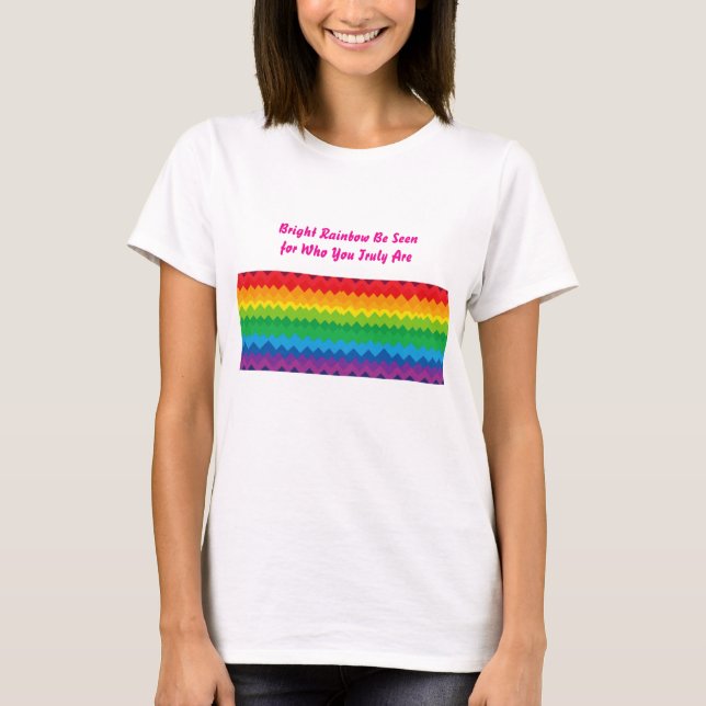 „Sichtbarkeit“ – Ein abstraktes Pride-Muster #1 T-Shirt (Vorderseite)