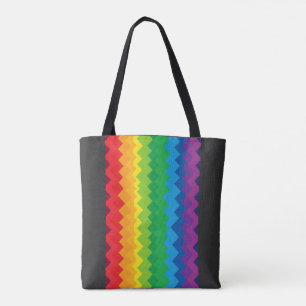 „Sichtbarkeit“ – Ein abstraktes Pride-Muster #1 Tasche