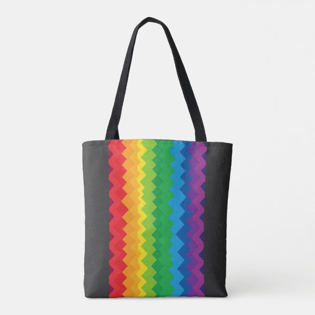 „Sichtbarkeit“ – Ein abstraktes Pride-Muster #1 Tasche (Rückseite)