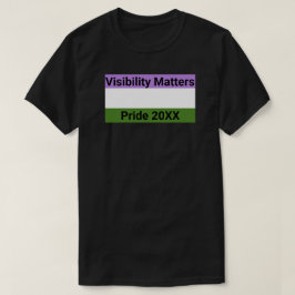 Sichtbarkeit spielt eine Rolle für das Genderqueer T-Shirt
