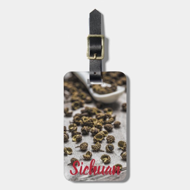Sichuan Pepper Chinesische Küche Gepäckanhänger (Vorderseite vertikal)