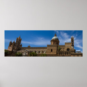 Sicile - affiche de la cathédrale de Palerme