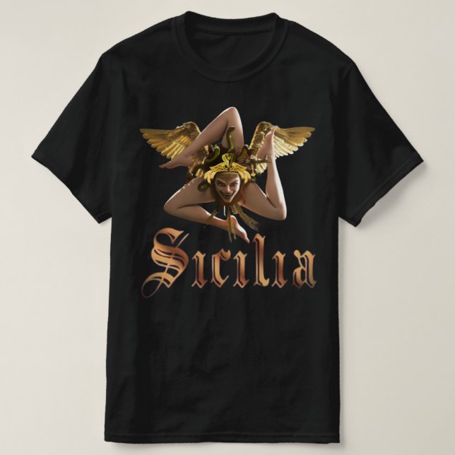 Sicile / Sicilia Triskelion Trinacria T-shirt (Design devant)