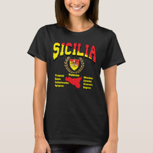 Sicilia 9 Provinzen T-Shirt