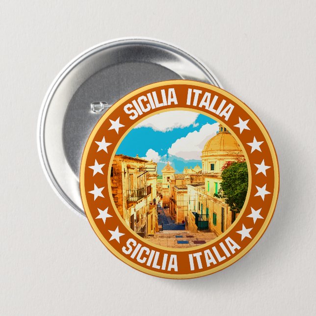 Sicilia Button (Vorne & Hinten)