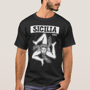 Sicilia Flag Sicily Palermo Italien 2 T-Shirt