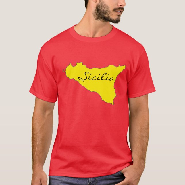 Sicilia Kontur-T - Shirt (Vorderseite)