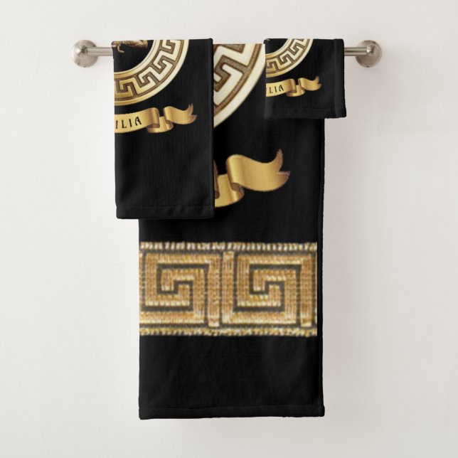 Sicilia (mit Trinacria) Symbol Badetuch Set (Insitu)