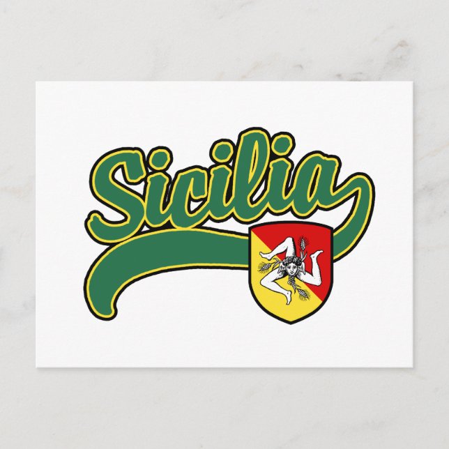 Sicilia Postkarte (Vorderseite)