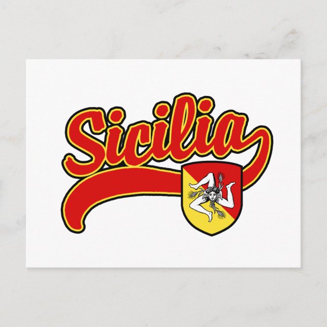 Sicilia Postkarte (Vorderseite)