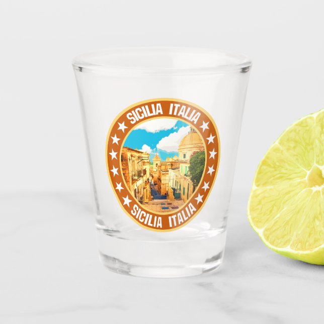 Sicilia Schnapsglas (Vorderseite)
