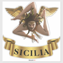 Sicilia Sicile Trinacria Sticker