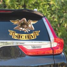 Sicilia Sicile Trinacrie Symbole  Autocollant