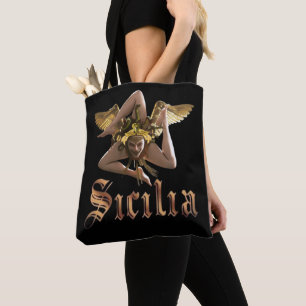 Sicilia / Sizilien Trinacria Tragetasche Tasche