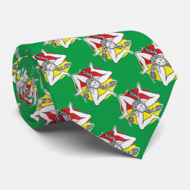 Sicilia (Trinacria Symbol) Premium Neck Tie Krawatte