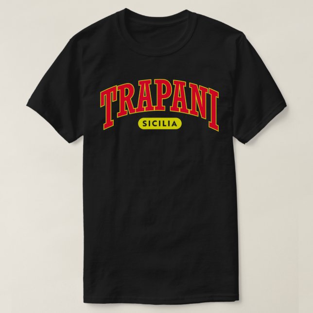 Sicilian Pride University Style Trapani T-Shirt (Design vorne)