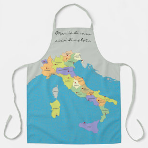 Sicilian Proverb Karte Italiens Schürze