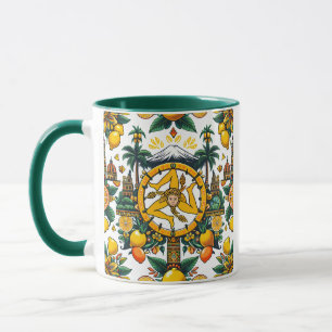Sicilian Trinacria Design Tasse
