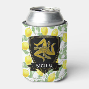 Sicilian Trinacria Lemon Pattern Dosenkühler