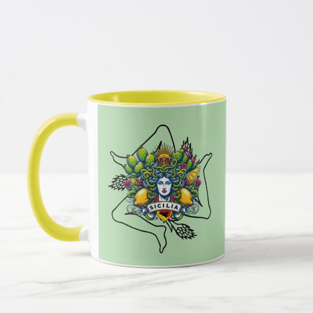 Sicilian Trinacria   Mug Tasse (Links)