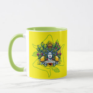 Sicilian Trinacria Tasse