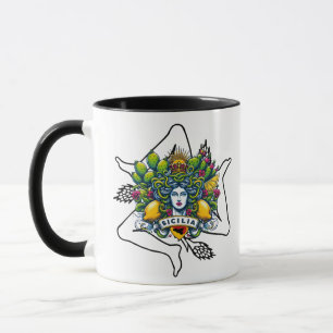 Sicilian Trinacria Tasse