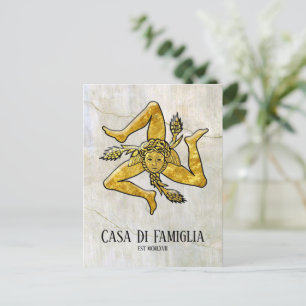 Sicilienne Trinacria Votre Carte Postale Texte