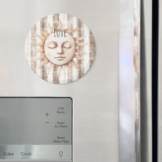 Sicily Cream Rustic Cream Sun Stripes Magnet (In Situ (Kühlschrank))