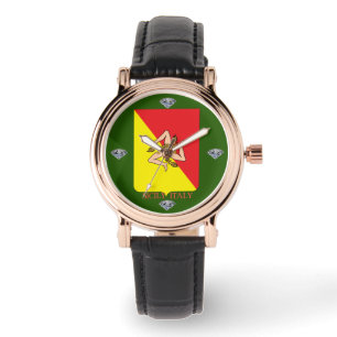 Sicily Wappen Watch Armbanduhr