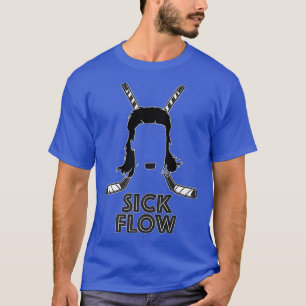 Sick Flow Mullet Hockey Hair Design Premium T-Shirt