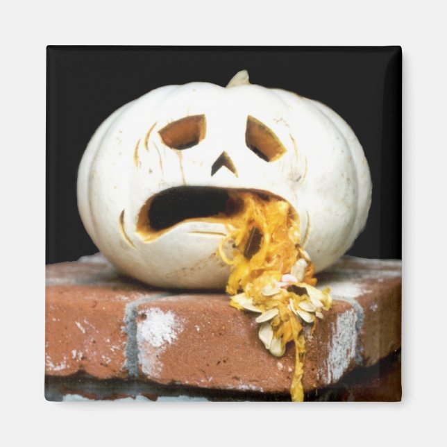 Sick Pumpkin Magnet - "Barfy" (Vorne)