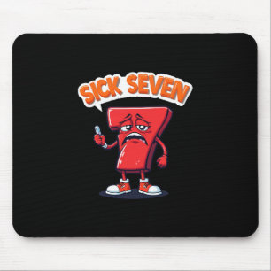 Sick Seven 67 Halloween-Kostüm lustiger Wortwitz Mousepad