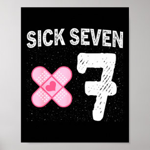 Sick Seven 67 Halloween-Kostüm Lustiges Wortspiel- Poster