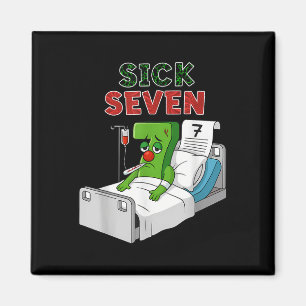 Sick Seven 67 Kostüm Spaß 6 7 Meme Wortspiel Desig Magnet