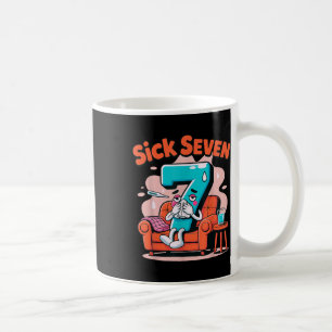 Sick Seven 67 Lustiger Wortspiel-Kostüm-Mathe-Witz Kaffeetasse