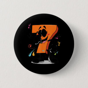 Sick Seven 67 Meme Brainrot Halloween-Outfit-Idee  Button